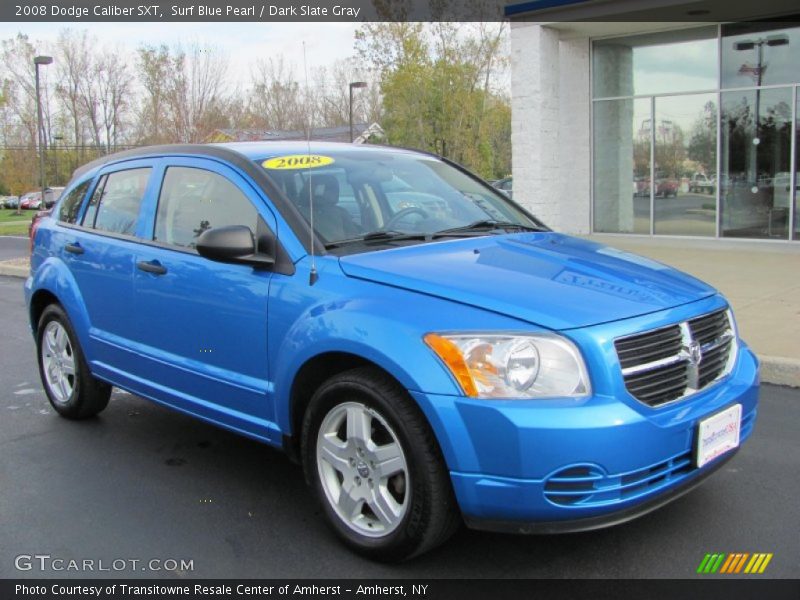 Surf Blue Pearl / Dark Slate Gray 2008 Dodge Caliber SXT