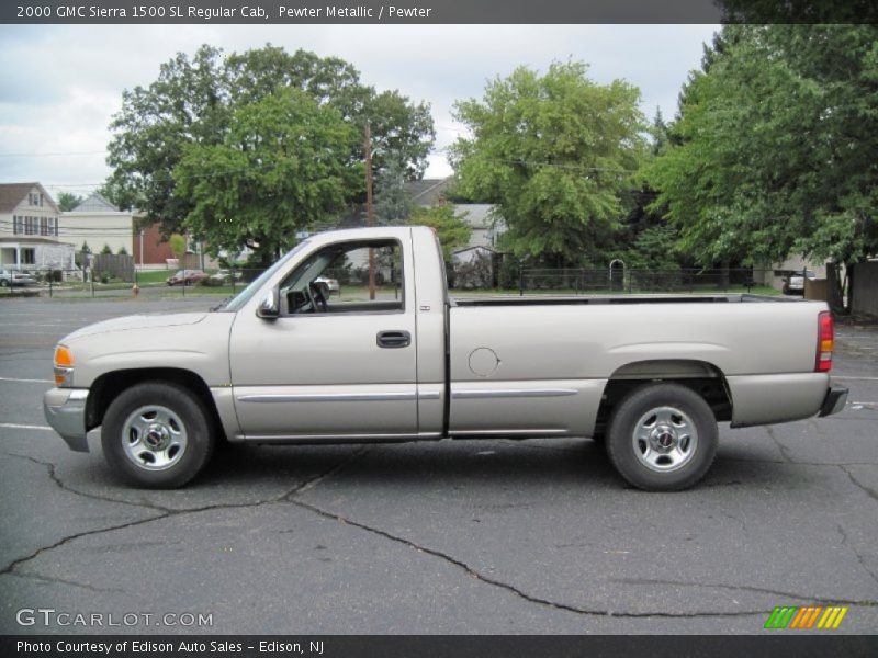 Pewter Metallic / Pewter 2000 GMC Sierra 1500 SL Regular Cab