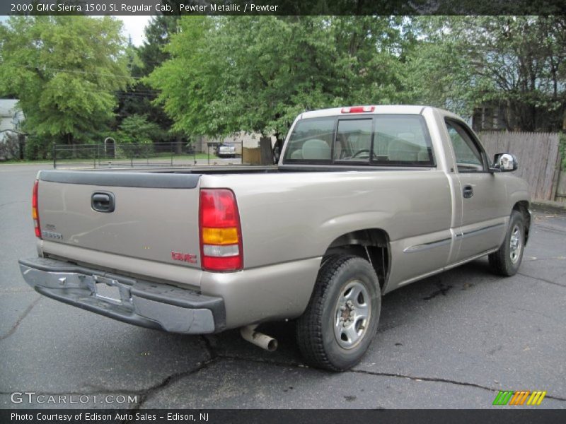 Pewter Metallic / Pewter 2000 GMC Sierra 1500 SL Regular Cab