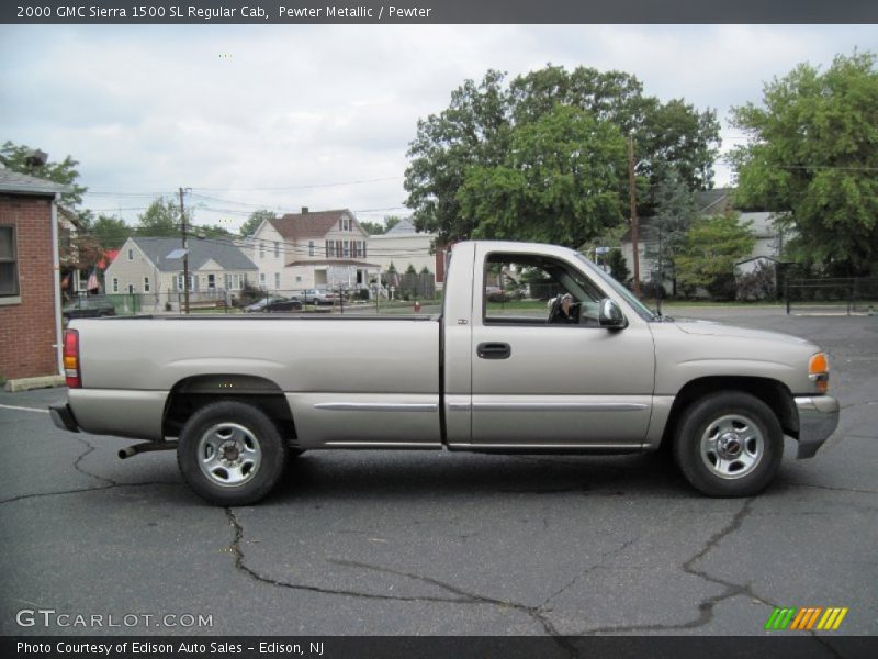 Pewter Metallic / Pewter 2000 GMC Sierra 1500 SL Regular Cab