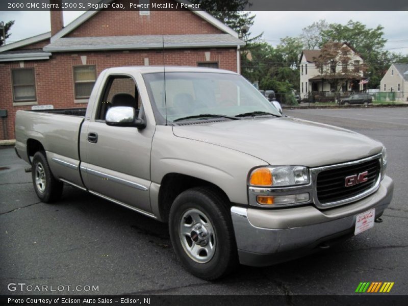 Pewter Metallic / Pewter 2000 GMC Sierra 1500 SL Regular Cab