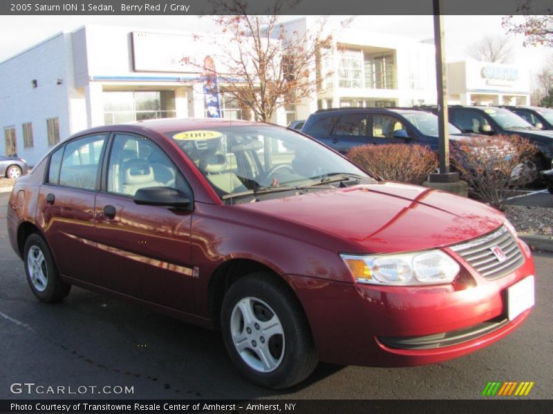 Berry Red / Gray 2005 Saturn ION 1 Sedan