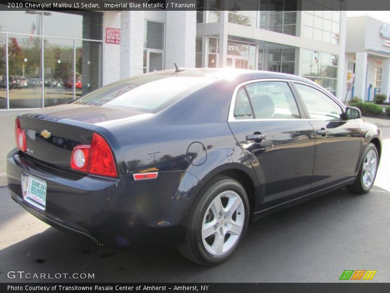 Imperial Blue Metallic / Titanium 2010 Chevrolet Malibu LS Sedan