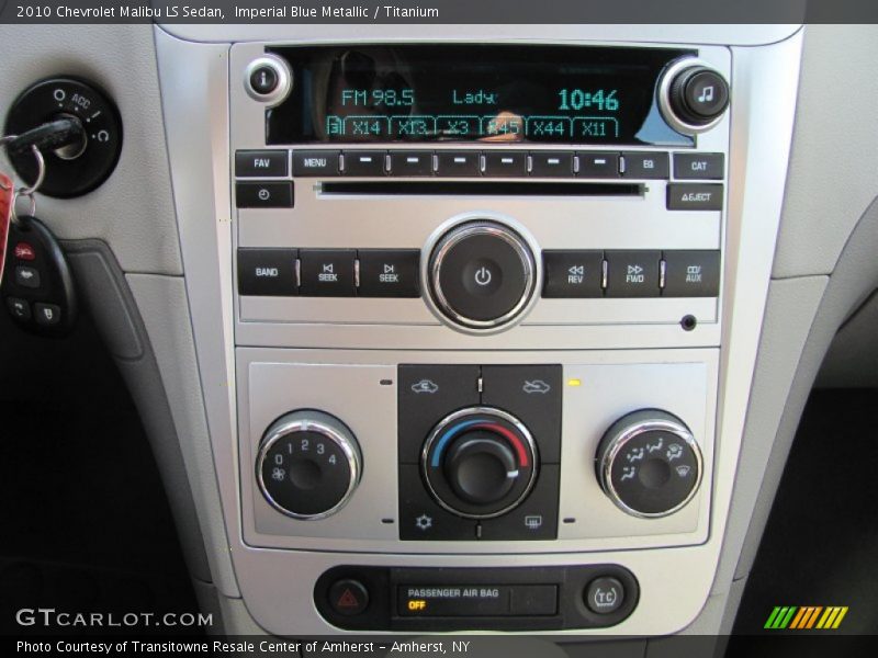Imperial Blue Metallic / Titanium 2010 Chevrolet Malibu LS Sedan