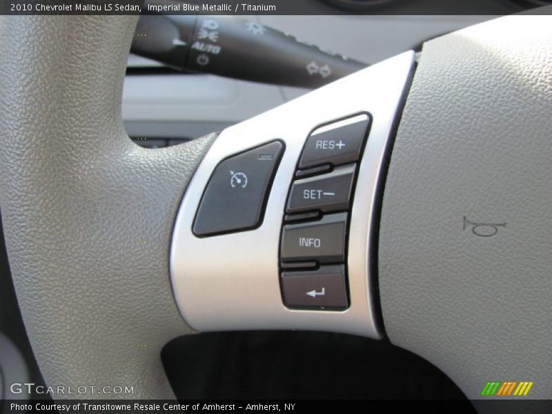 Imperial Blue Metallic / Titanium 2010 Chevrolet Malibu LS Sedan