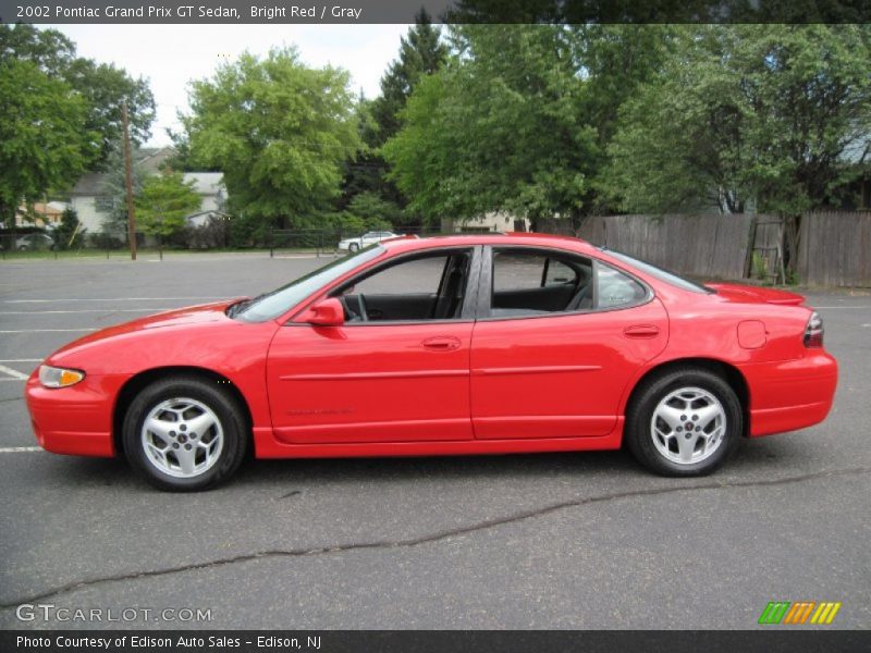 Bright Red / Gray 2002 Pontiac Grand Prix GT Sedan