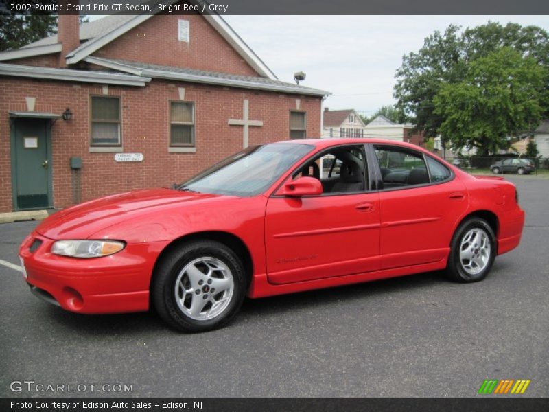 Bright Red / Gray 2002 Pontiac Grand Prix GT Sedan