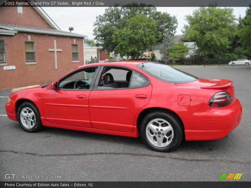 Bright Red / Gray 2002 Pontiac Grand Prix GT Sedan
