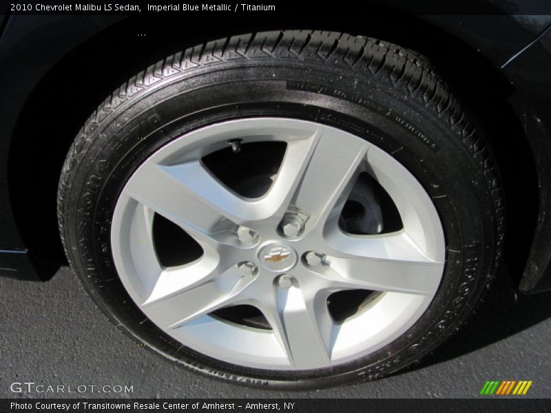 Imperial Blue Metallic / Titanium 2010 Chevrolet Malibu LS Sedan