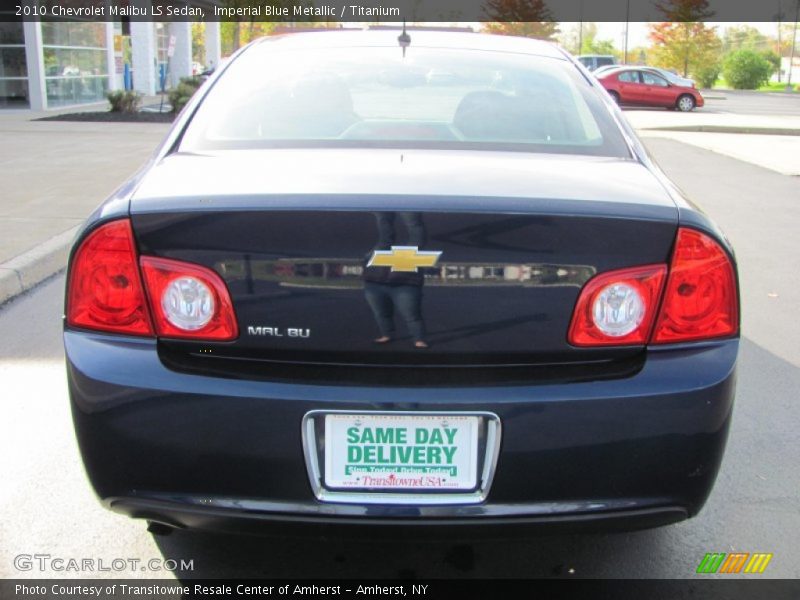 Imperial Blue Metallic / Titanium 2010 Chevrolet Malibu LS Sedan