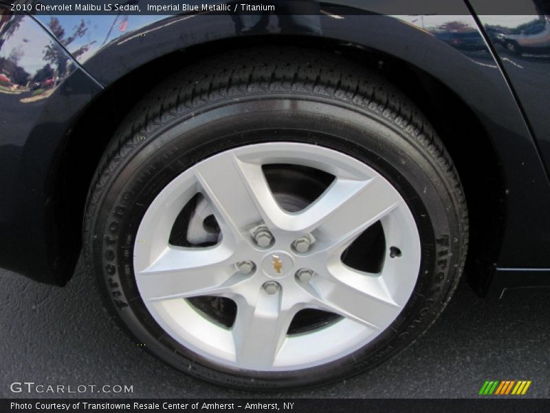 Imperial Blue Metallic / Titanium 2010 Chevrolet Malibu LS Sedan