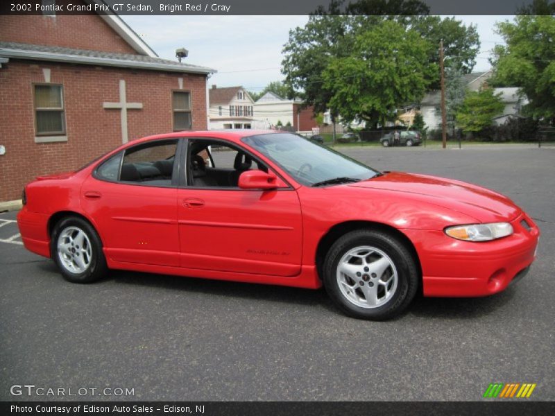 Bright Red / Gray 2002 Pontiac Grand Prix GT Sedan