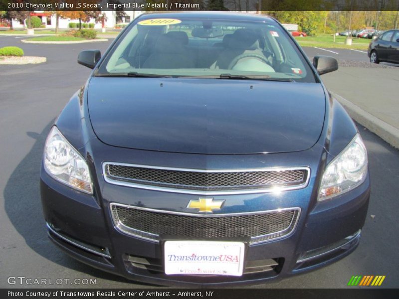 Imperial Blue Metallic / Titanium 2010 Chevrolet Malibu LS Sedan