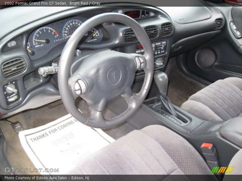 Bright Red / Gray 2002 Pontiac Grand Prix GT Sedan