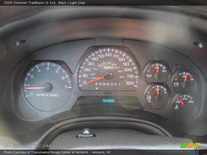 Black / Light Gray 2008 Chevrolet TrailBlazer LS 4x4