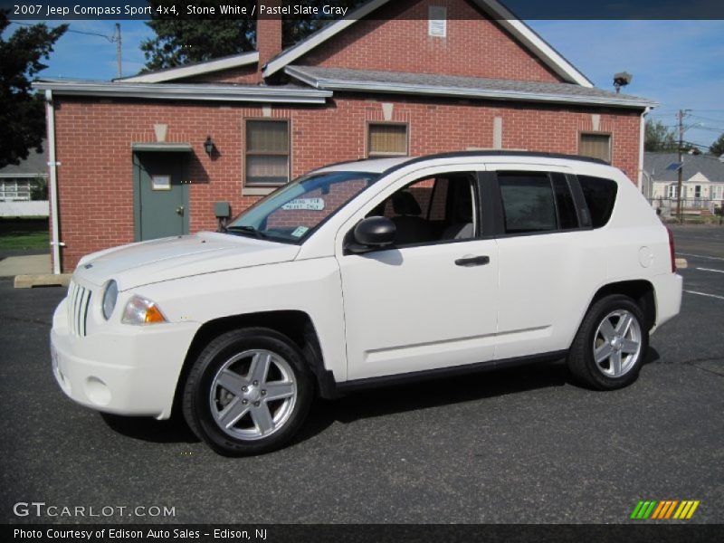 Stone White / Pastel Slate Gray 2007 Jeep Compass Sport 4x4