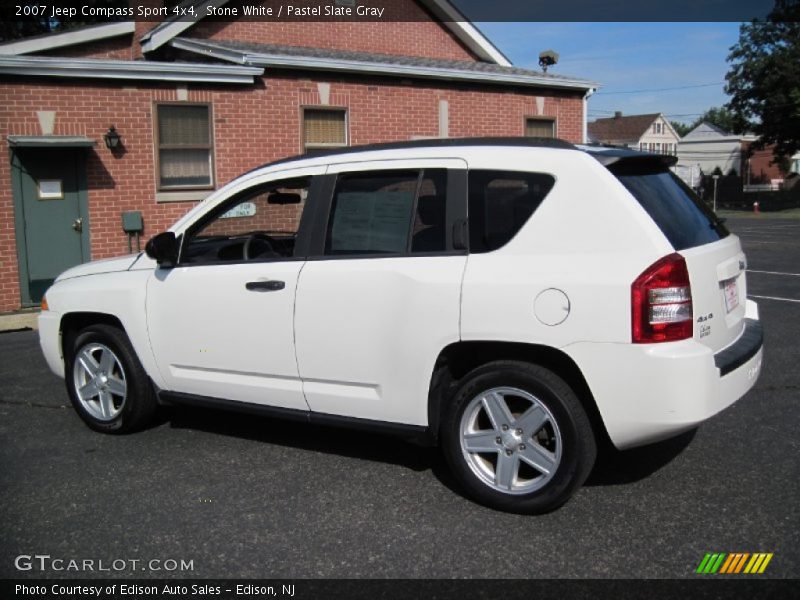 Stone White / Pastel Slate Gray 2007 Jeep Compass Sport 4x4