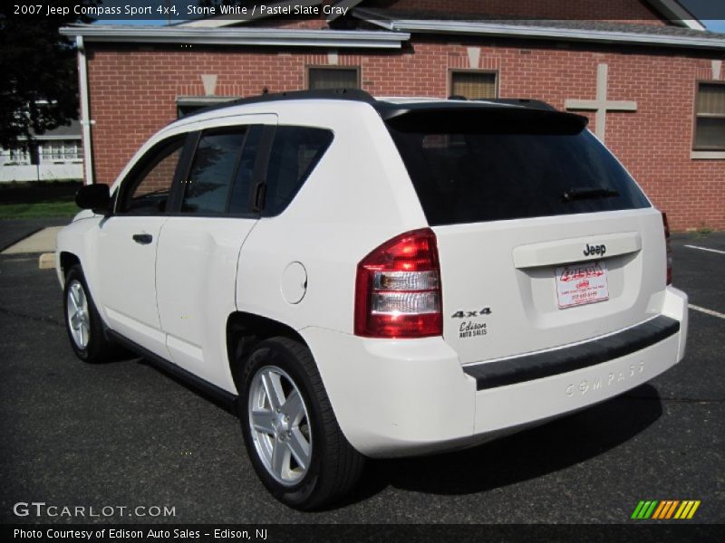 Stone White / Pastel Slate Gray 2007 Jeep Compass Sport 4x4