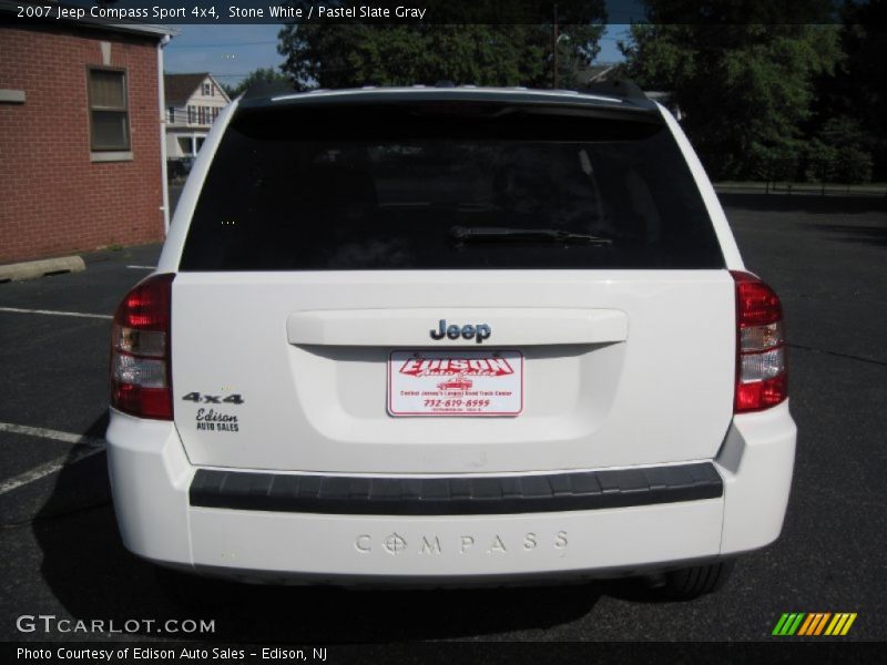 Stone White / Pastel Slate Gray 2007 Jeep Compass Sport 4x4