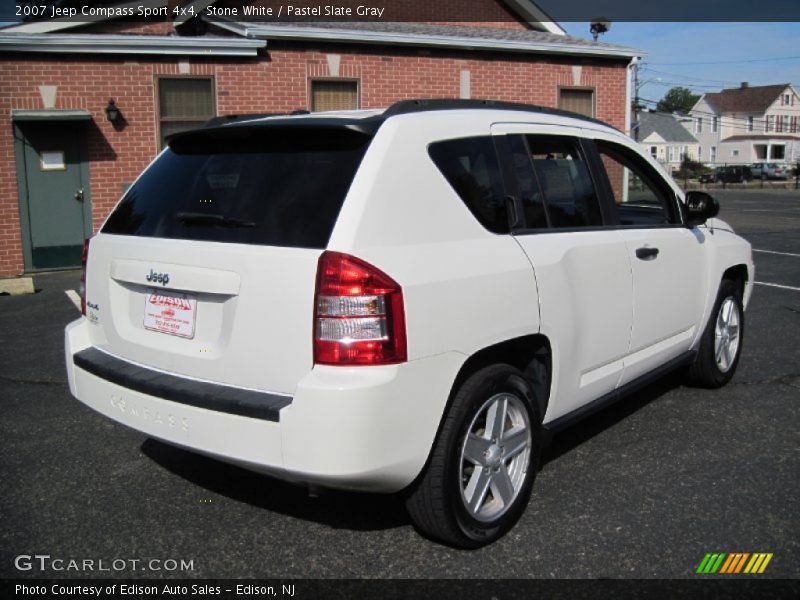 Stone White / Pastel Slate Gray 2007 Jeep Compass Sport 4x4