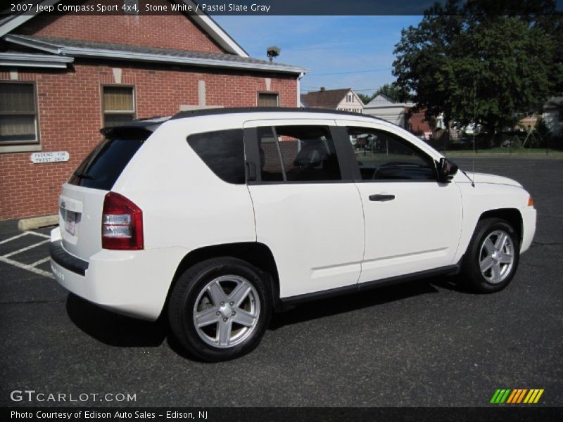 Stone White / Pastel Slate Gray 2007 Jeep Compass Sport 4x4