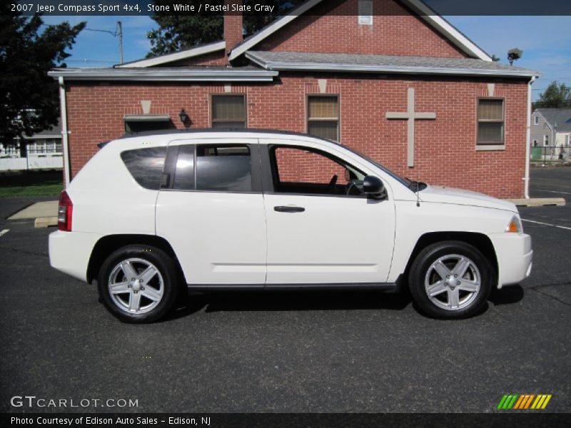 Stone White / Pastel Slate Gray 2007 Jeep Compass Sport 4x4