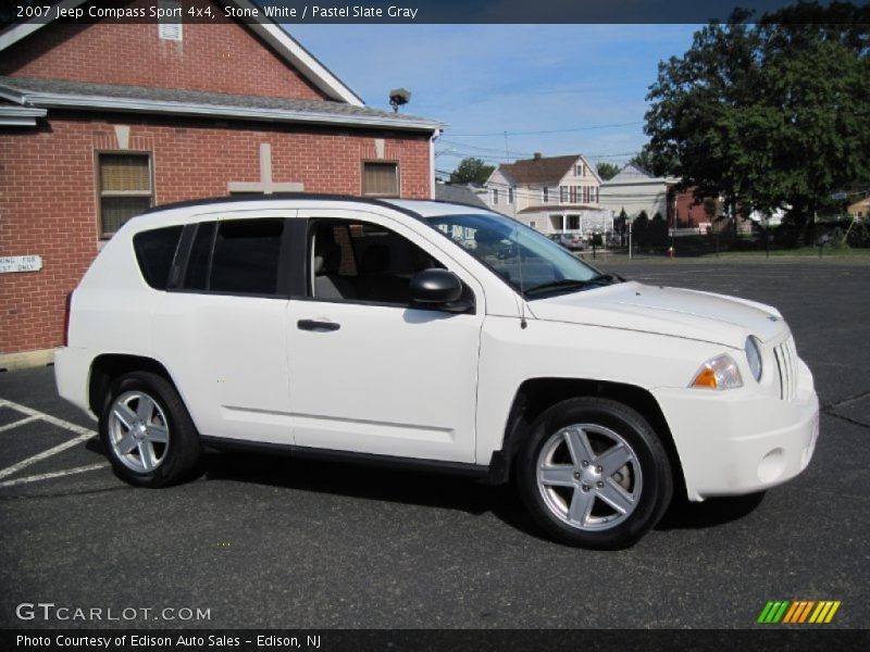 Stone White / Pastel Slate Gray 2007 Jeep Compass Sport 4x4