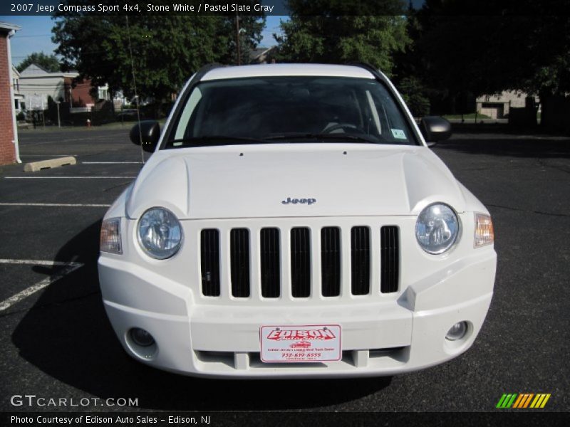 Stone White / Pastel Slate Gray 2007 Jeep Compass Sport 4x4