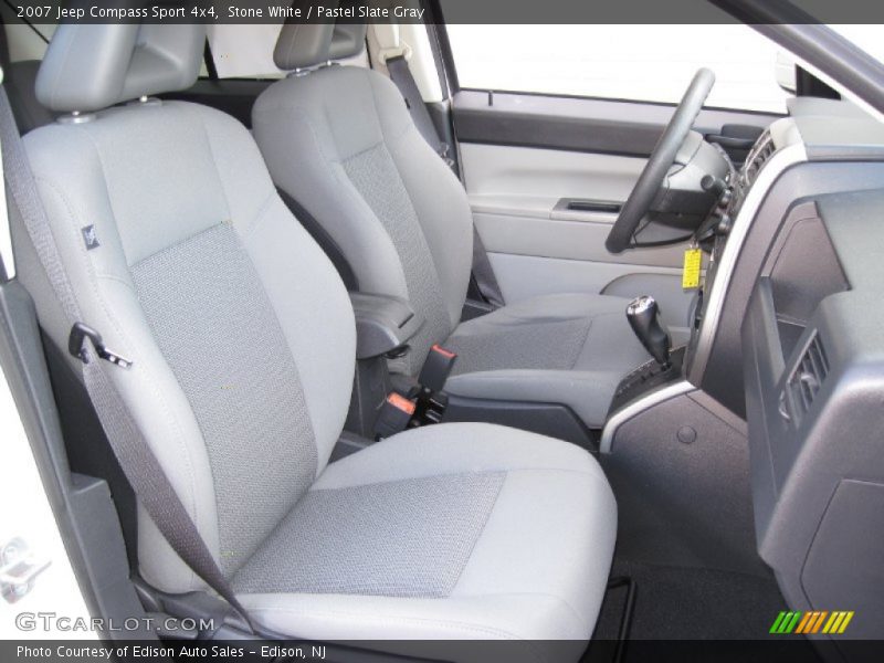 Stone White / Pastel Slate Gray 2007 Jeep Compass Sport 4x4