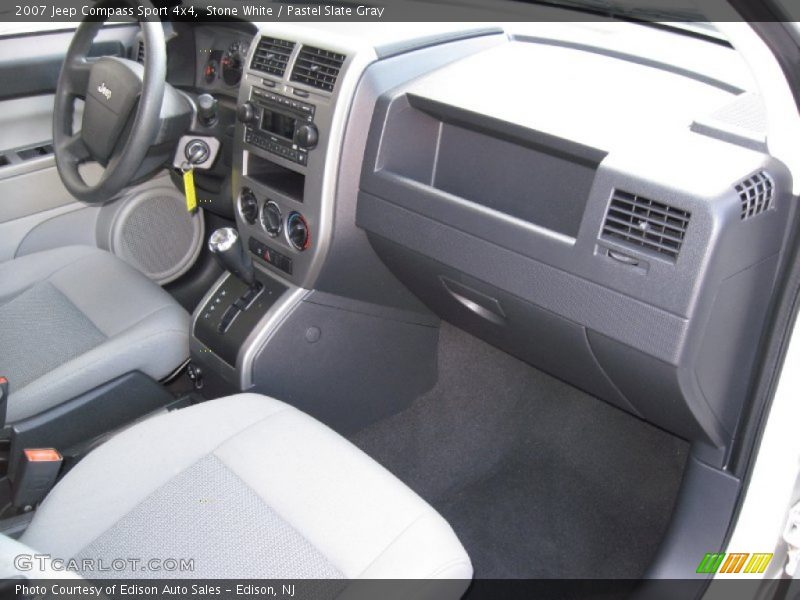 Stone White / Pastel Slate Gray 2007 Jeep Compass Sport 4x4