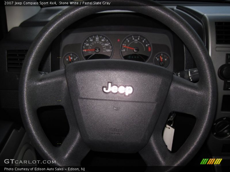 Stone White / Pastel Slate Gray 2007 Jeep Compass Sport 4x4