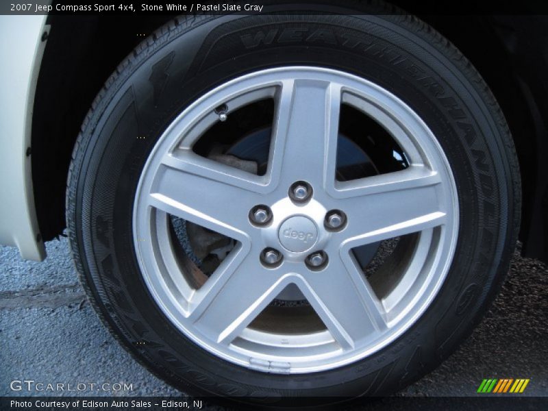 Stone White / Pastel Slate Gray 2007 Jeep Compass Sport 4x4