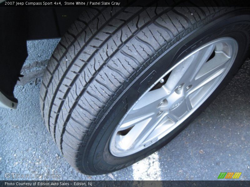 Stone White / Pastel Slate Gray 2007 Jeep Compass Sport 4x4