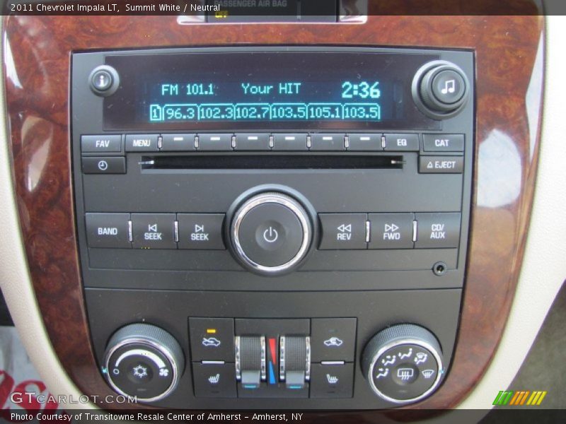 Summit White / Neutral 2011 Chevrolet Impala LT