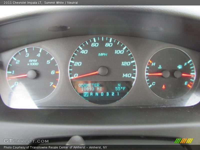 Summit White / Neutral 2011 Chevrolet Impala LT