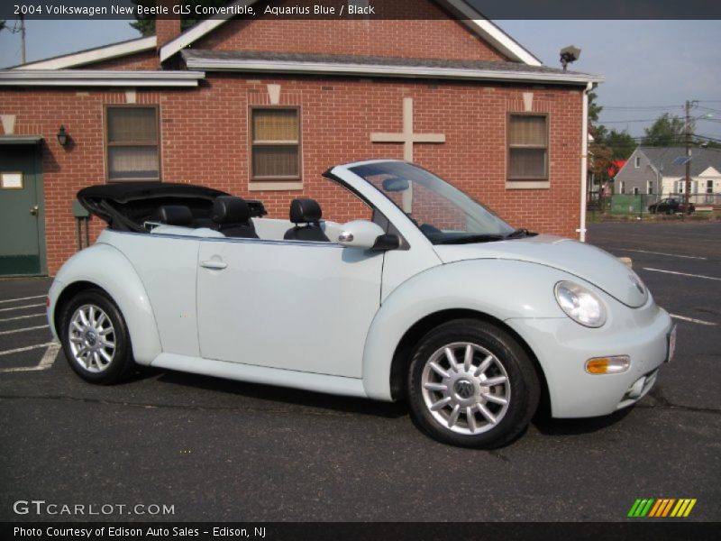 Aquarius Blue / Black 2004 Volkswagen New Beetle GLS Convertible