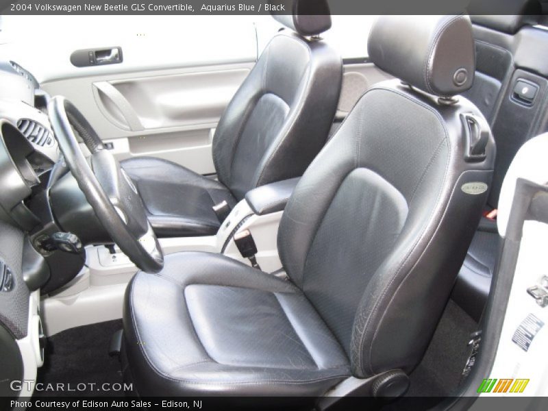 Aquarius Blue / Black 2004 Volkswagen New Beetle GLS Convertible