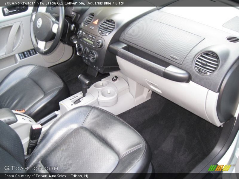 Aquarius Blue / Black 2004 Volkswagen New Beetle GLS Convertible