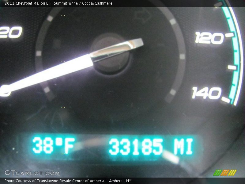 Summit White / Cocoa/Cashmere 2011 Chevrolet Malibu LT