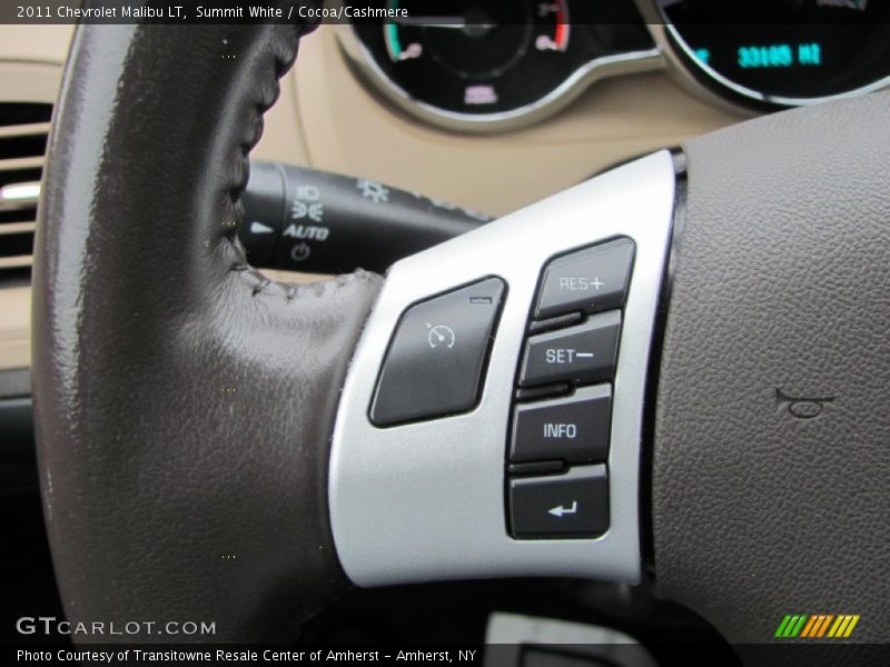 Summit White / Cocoa/Cashmere 2011 Chevrolet Malibu LT