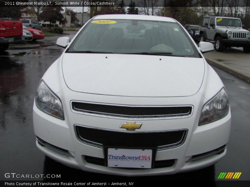 Summit White / Cocoa/Cashmere 2011 Chevrolet Malibu LT