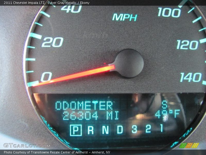 Cyber Gray Metallic / Ebony 2011 Chevrolet Impala LTZ