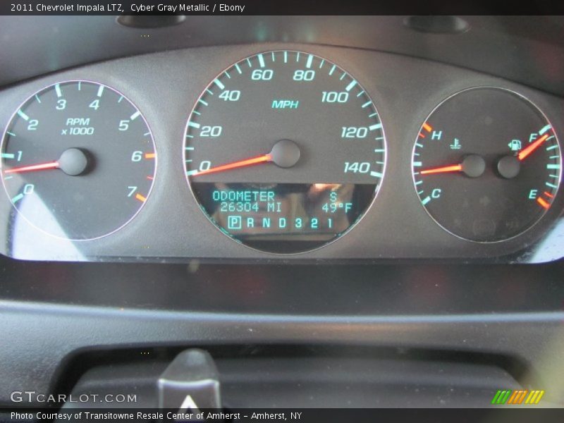 Cyber Gray Metallic / Ebony 2011 Chevrolet Impala LTZ