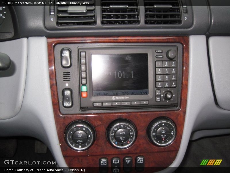 Controls of 2003 ML 320 4Matic