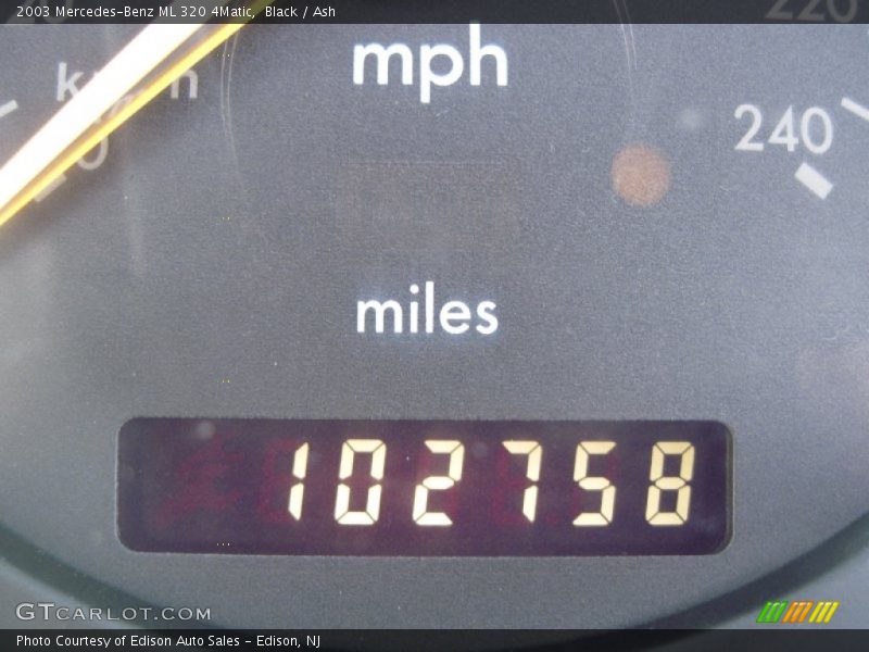 Black / Ash 2003 Mercedes-Benz ML 320 4Matic