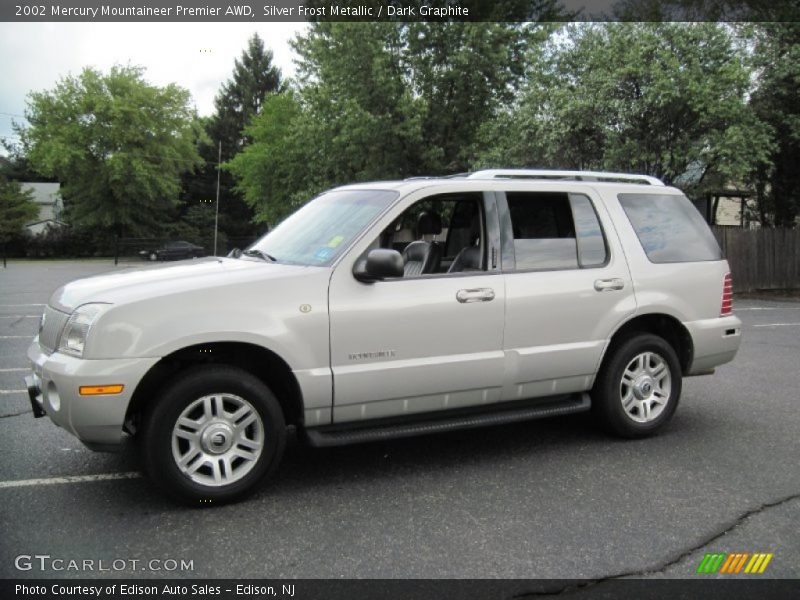 Silver Frost Metallic / Dark Graphite 2002 Mercury Mountaineer Premier AWD