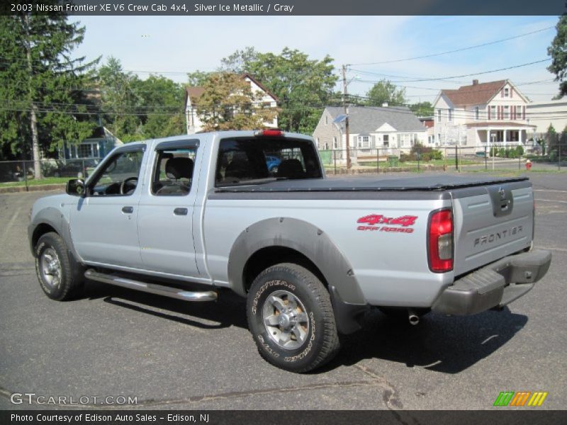 Silver Ice Metallic / Gray 2003 Nissan Frontier XE V6 Crew Cab 4x4