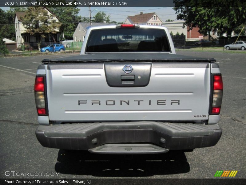 Silver Ice Metallic / Gray 2003 Nissan Frontier XE V6 Crew Cab 4x4