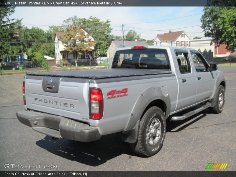 Silver Ice Metallic / Gray 2003 Nissan Frontier XE V6 Crew Cab 4x4