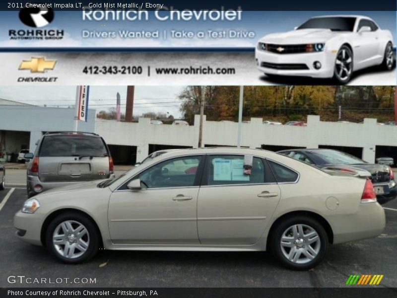 Gold Mist Metallic / Ebony 2011 Chevrolet Impala LT